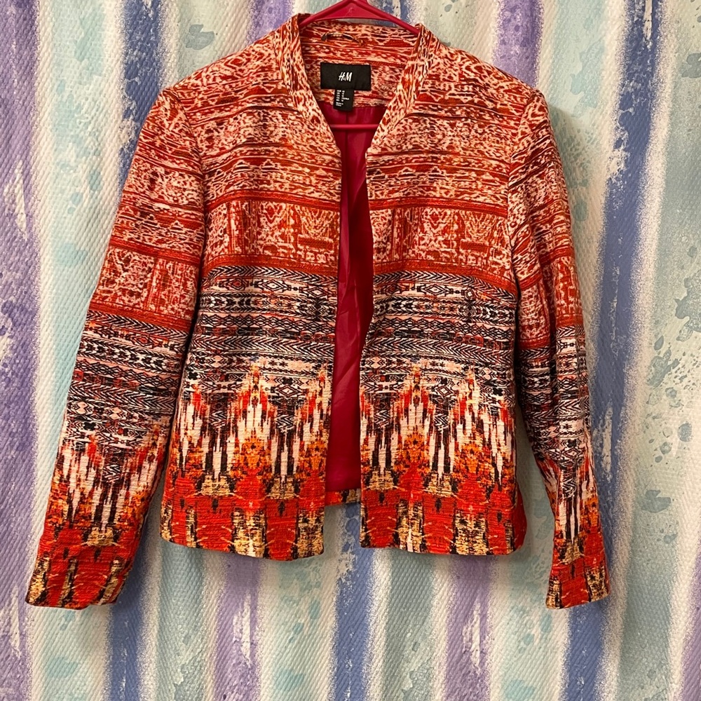 H&M Aztec blazer, size 12